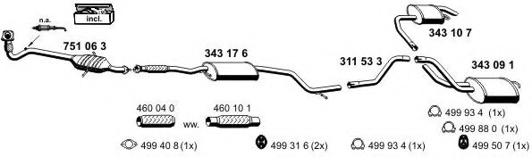 ERNST 030250 Exhaust System
